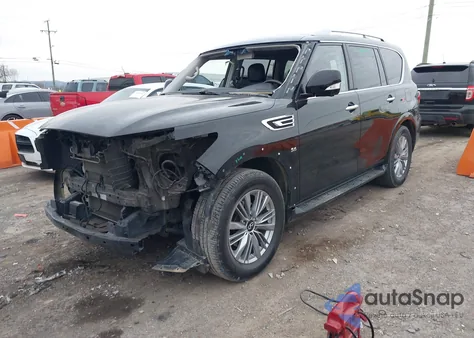 2019 Infiniti Qx80 Luxe z USA, uszkodzony, nr VIN JN8AZ2NF8K9686715